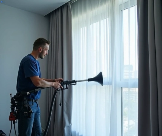 Professional curtain steam cleaning process equipment Matty Curtain Cleaning taringa